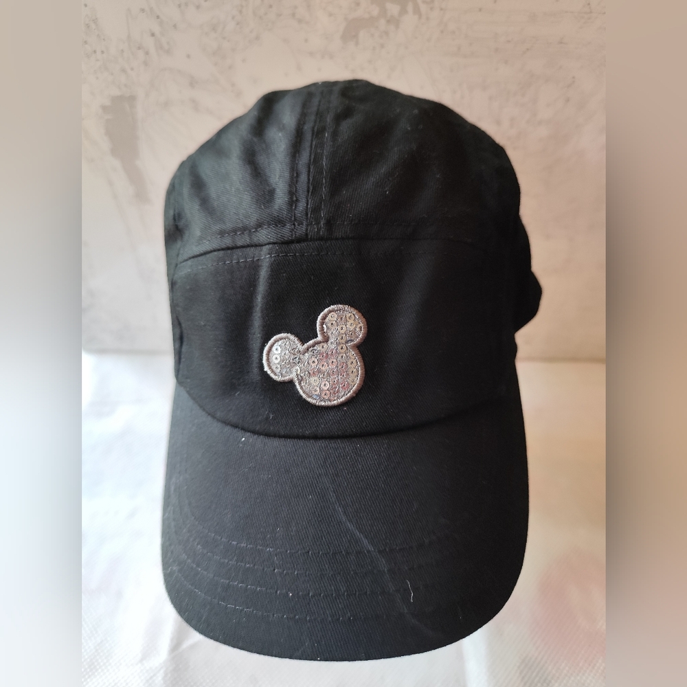 3/$25💙Mickey Mouse Hat Disney Parks Land World Baseball Camp Cap Cartoon Black
